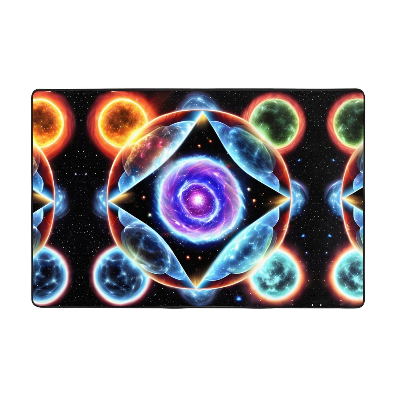 Tapis de sol Cosmic Stars HYTTER pour salon et chambre d'enfant accueillant