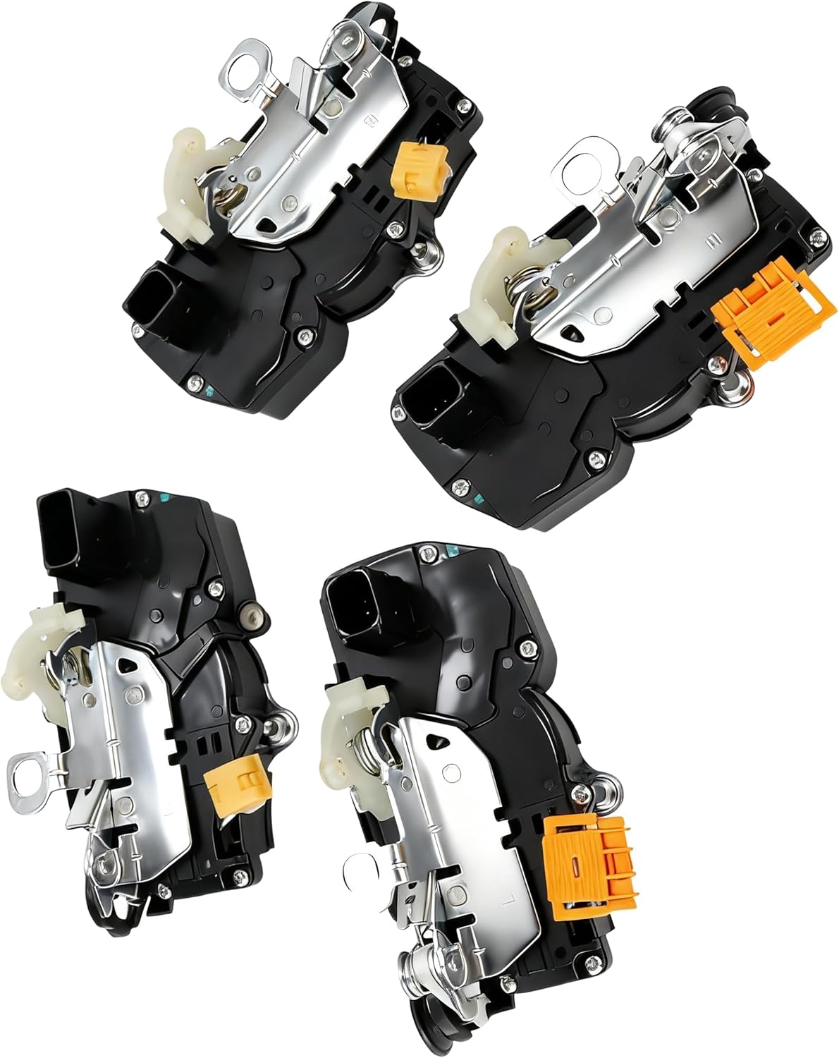 4-Piece Door Lock Actuator Set Compatible with Chevy Tahoe Suburban Silverado GMC Yukon Sierra Cadillac Escalade 2007-2014 Front Rear Left Right Replaces 931-303 931-304 931-108 931-109