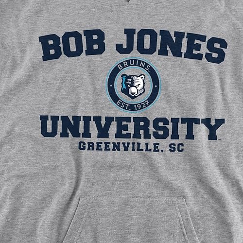 Miniatura 2 de LOGOVISION Sudadera con capucha oficial de Bob Jones University con logotipo circular para niños y niñas