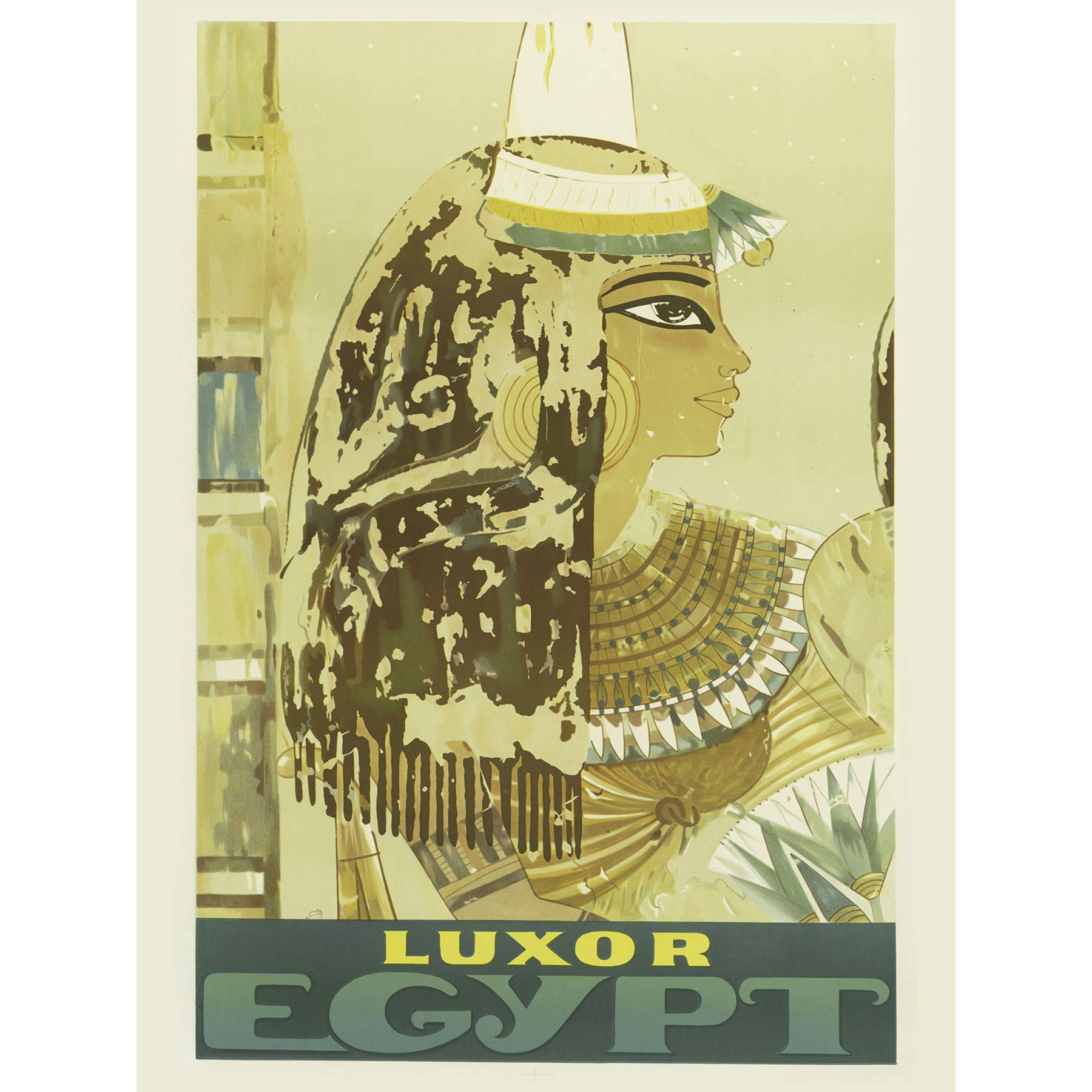 Luxor Ägypten Reise Vintage Großer Kunstdruck Poster Wanddekoration 45,7 x 61 cm