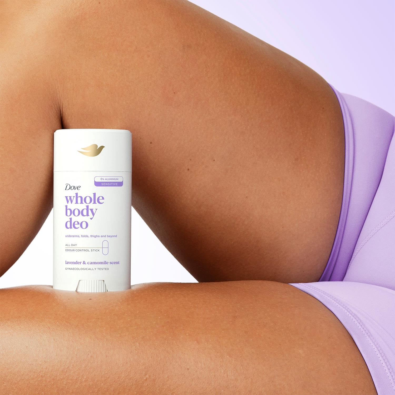 Dove Whole Body Deodorant Stick for Women, Lavender & Camomile 75ml, 6 Pack - Long Lasting Fresh Odour Protection, Gentle on Skin, Daily All Over Body Deodorant, Dermatologically Tested