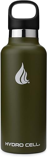 Miniatura 2 de HYDRO CELL - Botella de agua de acero inoxidable con popote y tapa estándar (940, 710, 590, 470 ml), mantiene los líquidos calientes o fríos con