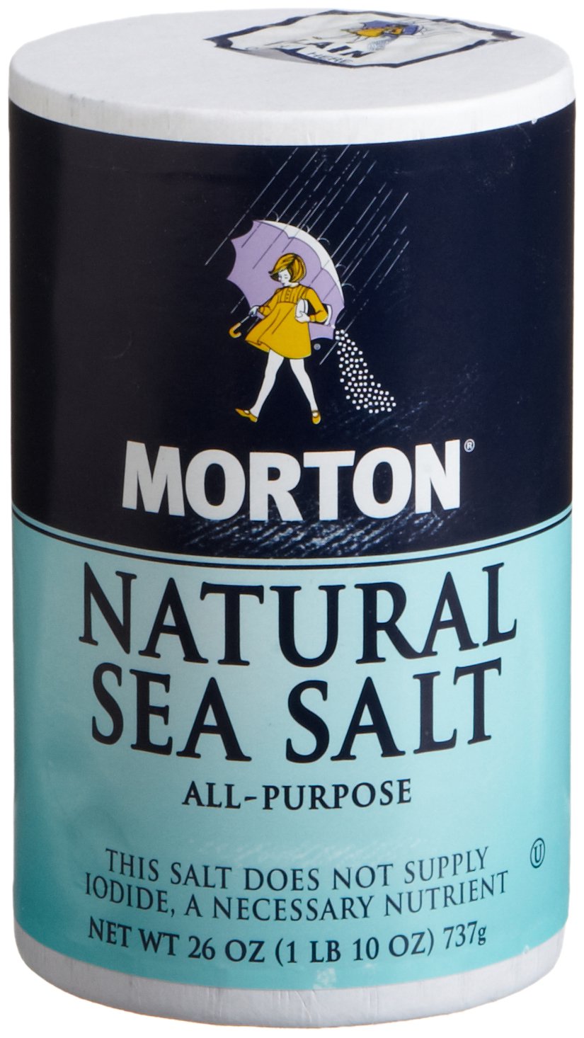 Morton All Purpose Sea Salt, 26-Ounce (Pack of 12)