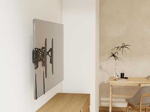 Miniatura 2 de ynVISION.DESIGN Soporte de pared para TV de inclinación avanzada, televisores de 40 a 65 pulgadas, fácil de inclinar, extraer y girar para soportar