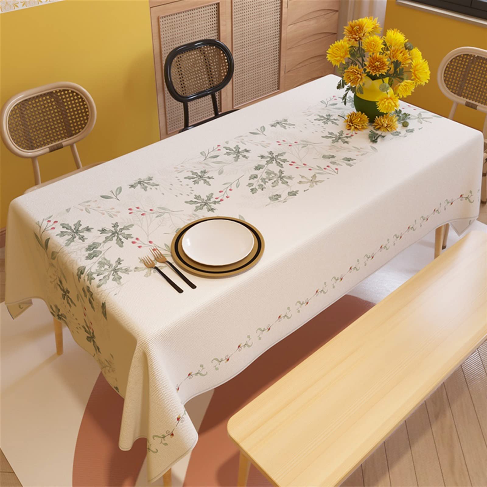 TableCloth High-end Waterproof American Light Luksusowe wiejskie wiejskie obrus prostokątny stolik kawowy(1,70x70cm27x27inch)