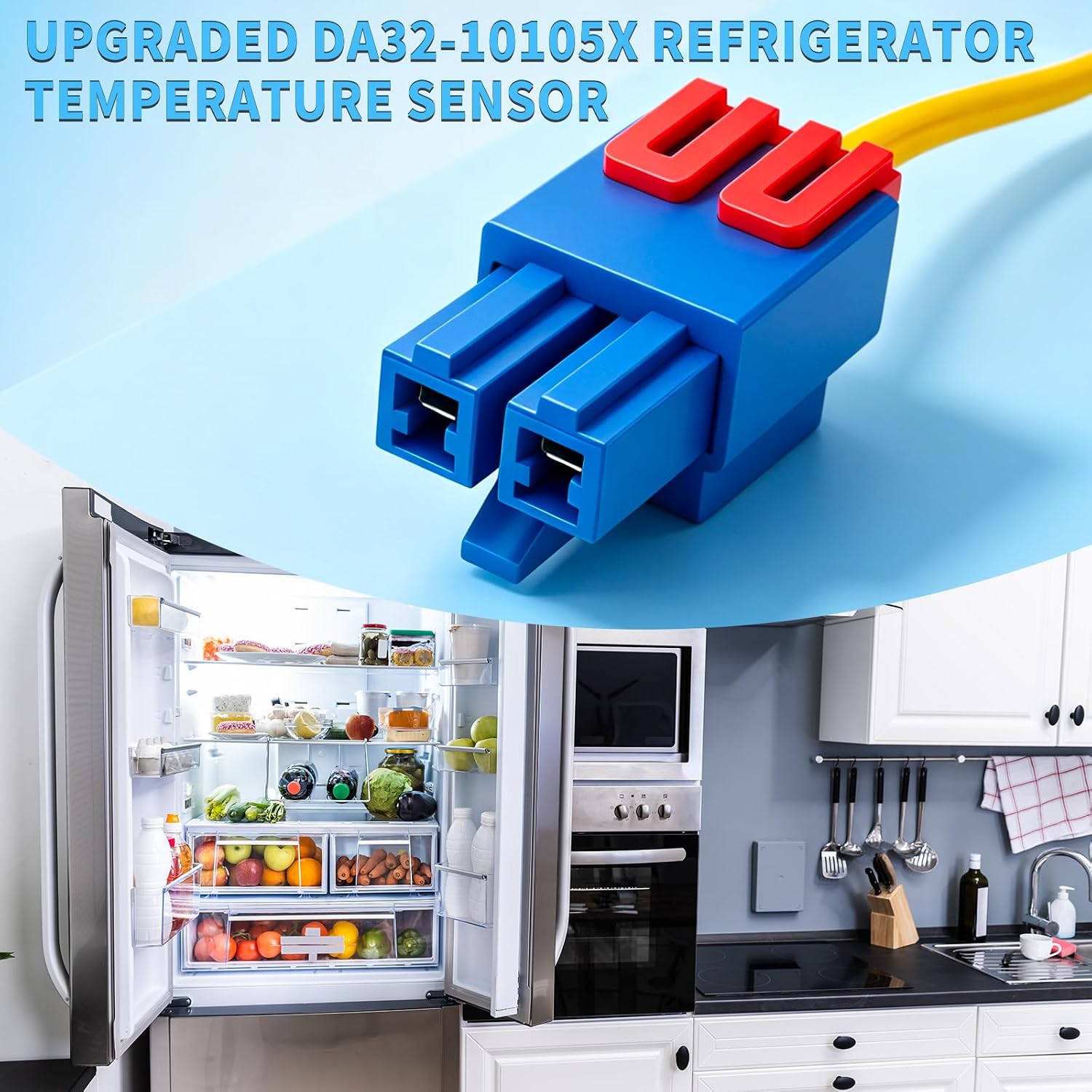 Upgraded Refrigerator Temperature Sensor for Samsung FridgesFit RF26J7500SR