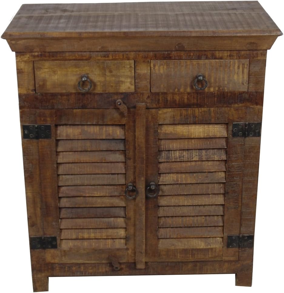 Meva Troy Buffet with 2-Shutter Door and 2-Drawer, Honey