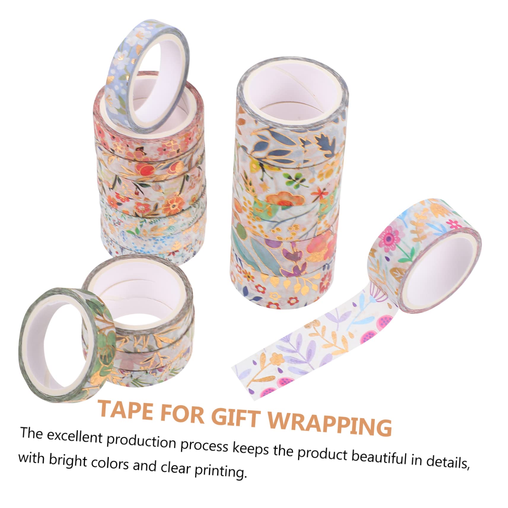 54rollen Washi Tape Mit Bunten Blumenmustern Dekoratives Klebeband Für -handwerke Scrapbooking Notizbuchgestaltung Und Kreative Projekte