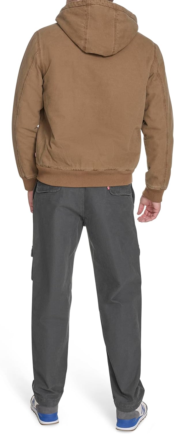 Levi's mens Hooded Workwear Bomber - Image 3