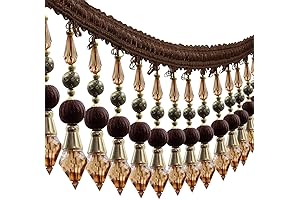 3 Yards Beaded Fringe Trim By The Yard