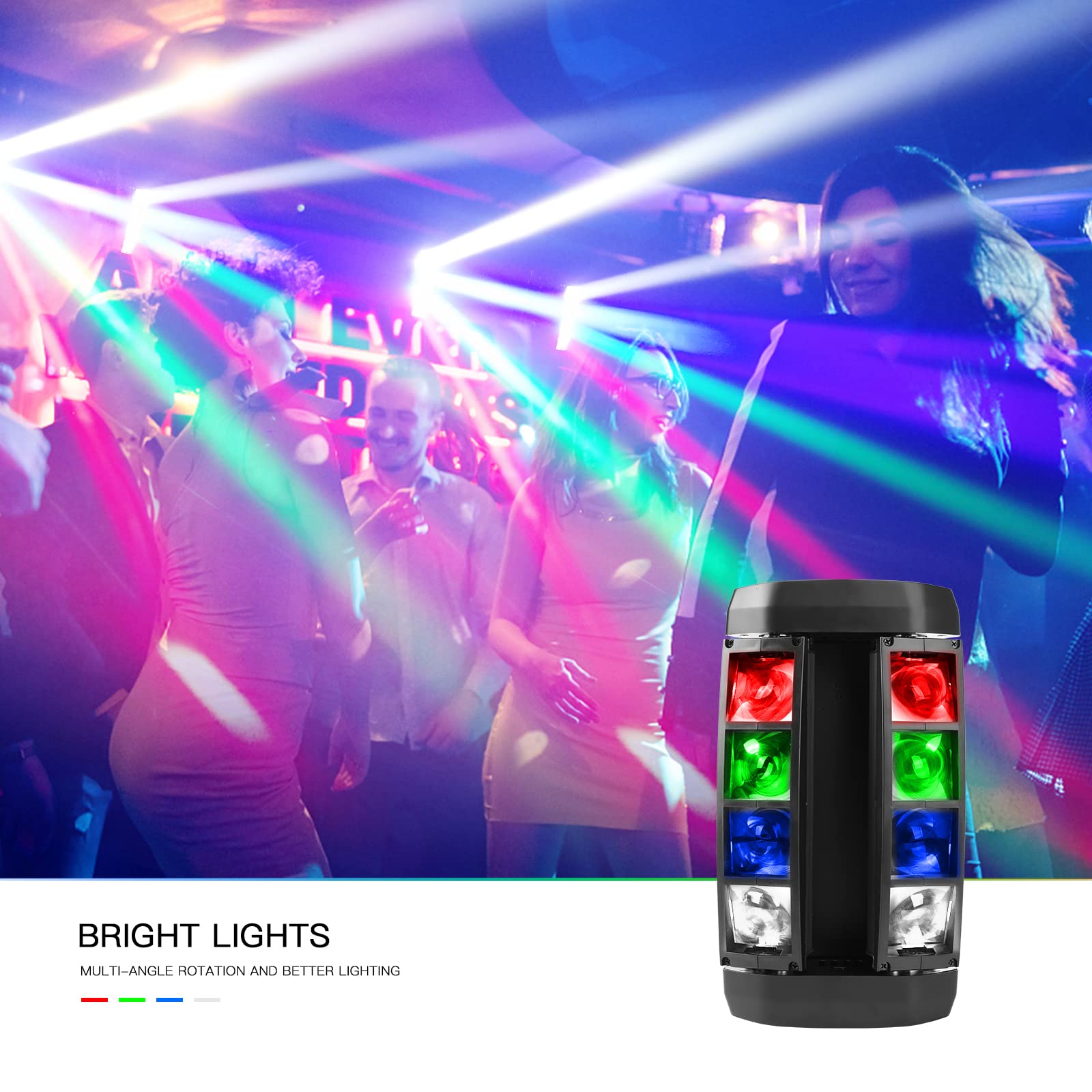 8 Pack 3-Pin DMX Cables (3.2ft / 1m) - XLR Male To Female, Metal Connectors For Stage & DJ Lighting