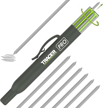 Tracer Deep Hole Pencil Welders Leads 6 Pack, 2.8mm Silver