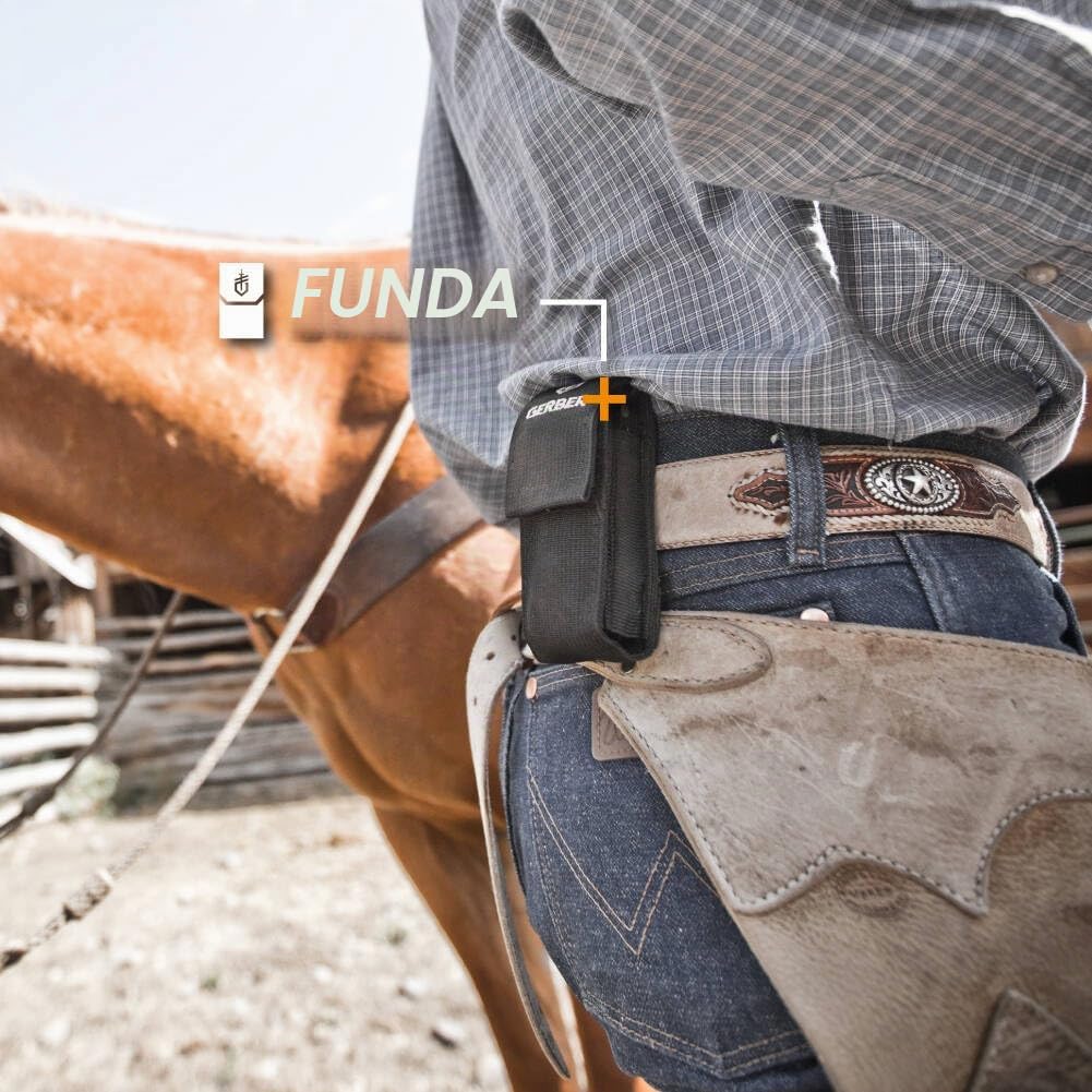Gerber Herramienta multifuncional con clip de bolsillo | Con funda protectora (Global Box), 14 funciones, Gris, 31-003613
