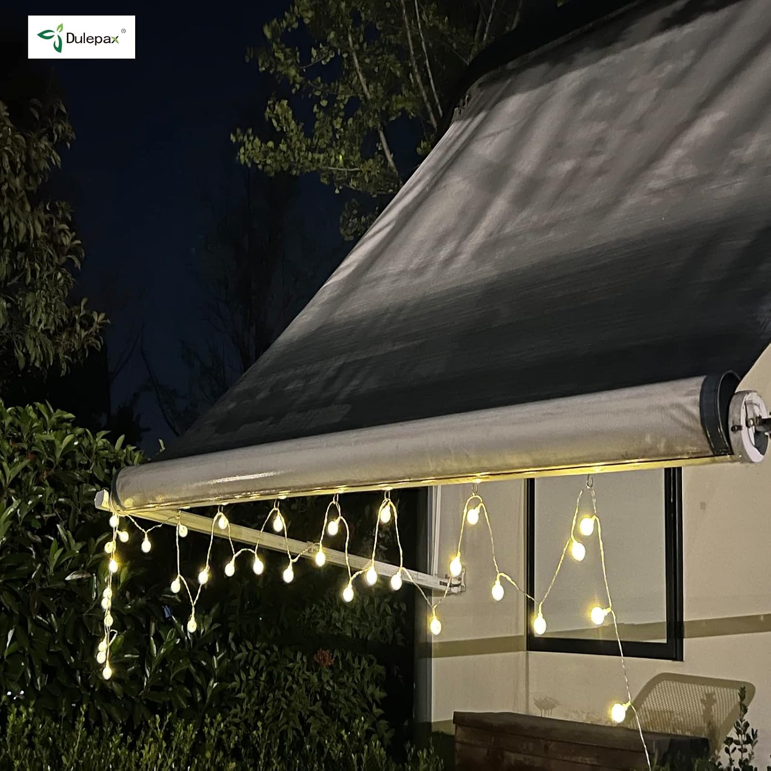 Dulepax RV Awning Hooks, Awning Light Clips for Christmas Camping Awning Lights Decor, Hang Clothes,Hang Plants and More.Easily Slide Into RV Awning Roller Bar Channel (24 PCS)