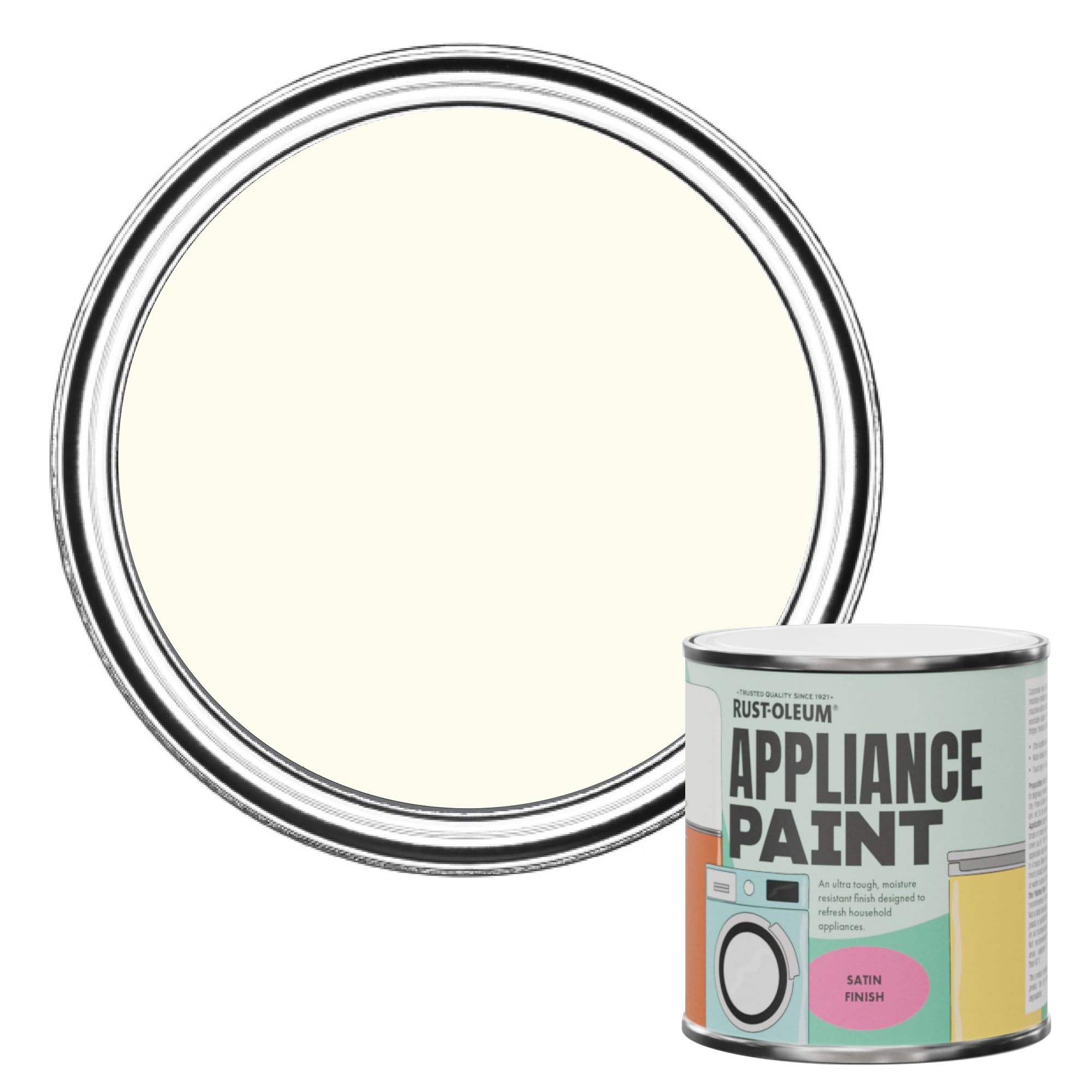 Rust-Oleum Appliance Paint in Satin Finish - Porcelain 250ml
