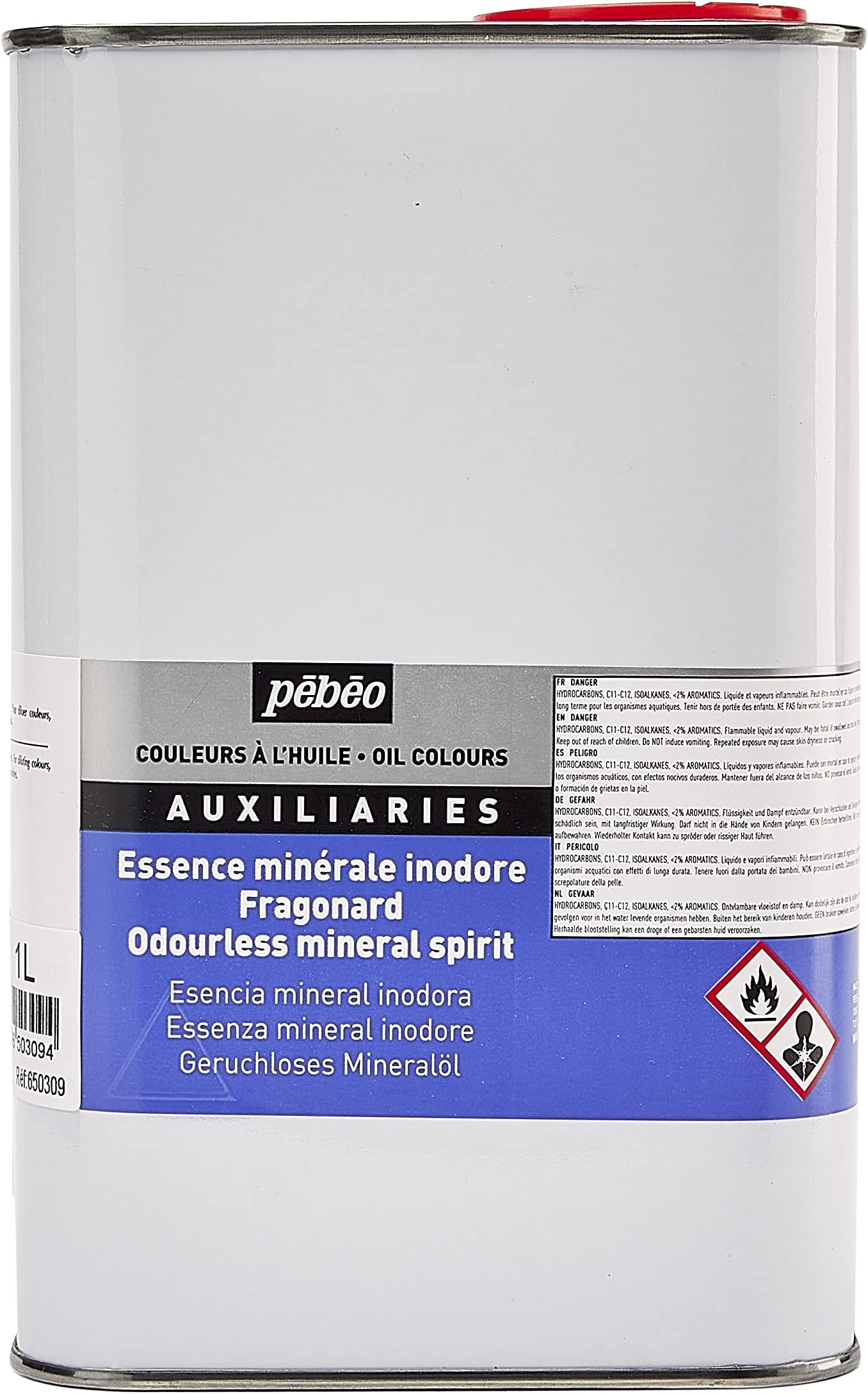 650309 1 Litre Odourless Mineral Spirit, Transparent