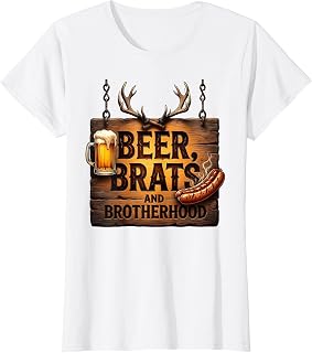 Beer Brats and Brotherhood Men's Graphic Design T-Shirt