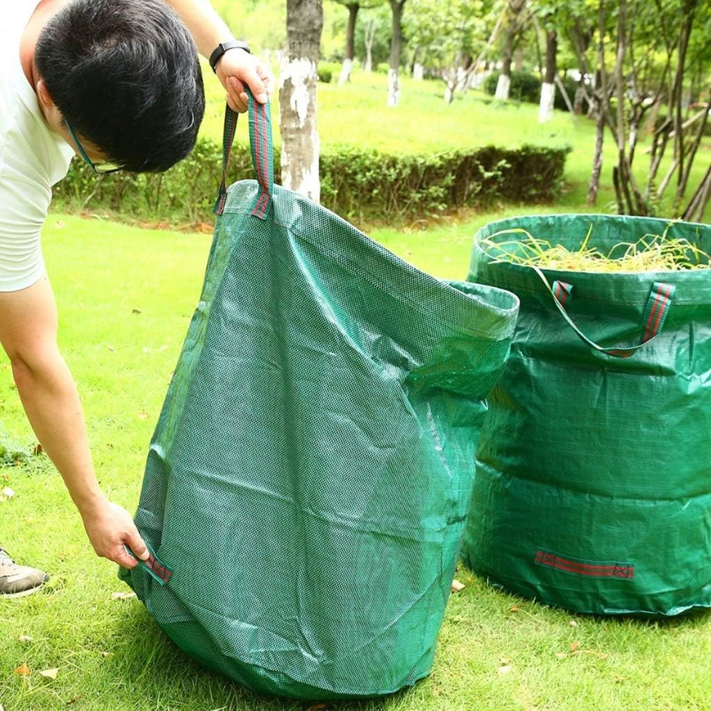 Garden Waste Bags，Garden Rubbish Grass Plant Flower Storage Tidy Bucket (500L H100 cm, D80 cm) (Size : 1 Bag)