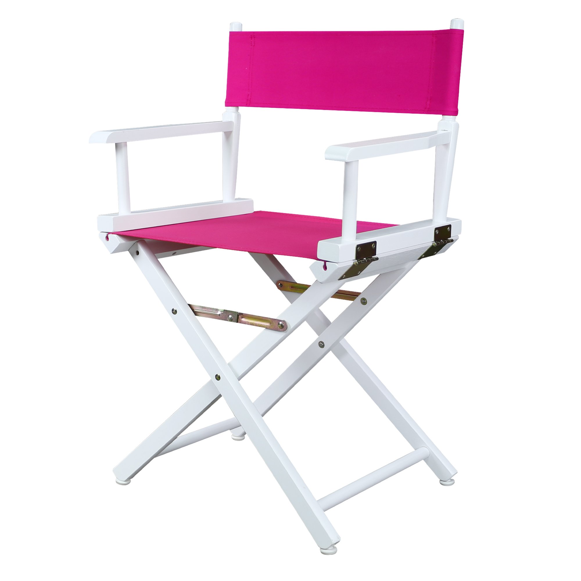 18" Director's Chair White Frame-Magenta Canvas