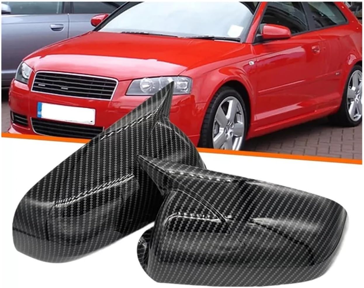 アウディ A3 S3 8P 05-08 A4 S4 B6 B7 8E 8H A6 S6 C6 車のバックミラーサイドミラーカバーウイ