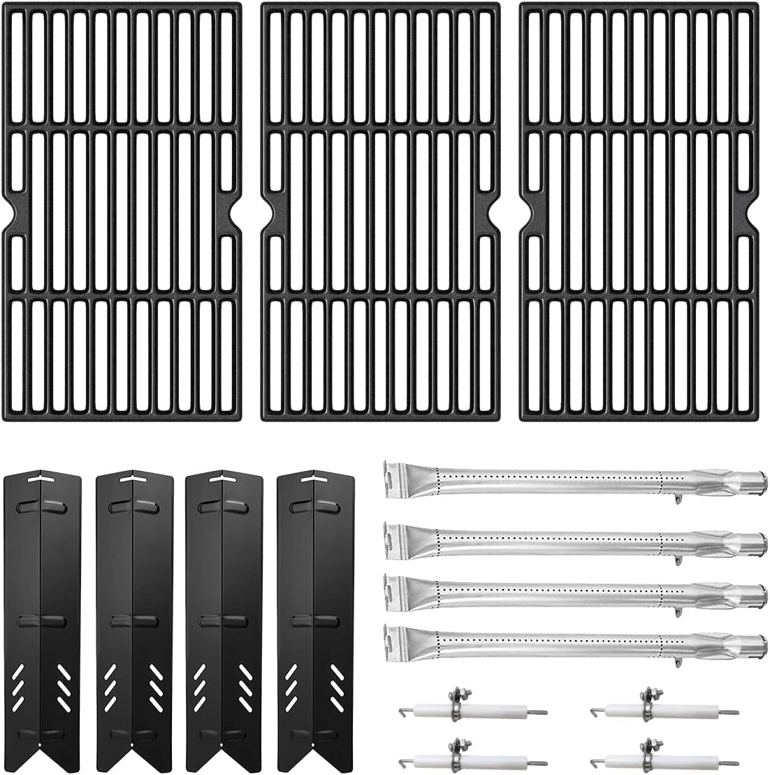 SafBbcue DGF493BNP DGF493PNP Replacement Kit for Dynaglo Grill Parts DGF493BNP-D DGF493PNP-D DGF493SPB DGF493SPD Backyard BY13-101-001-12 BY14-101-001-099 GBC1440W Cooking Grates 70-01-273 16 4/9"x9 1/4"