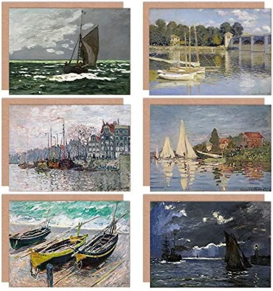 Artery8 Pierre-Auguste Renoir Girl Watering Bohemienne Manet Piano Portrait Sisters Fine Art Greeting Card Pack of 6