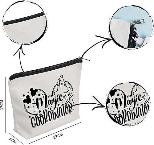 Miniatura 2 de Magic Coordinator - Kit de supervivencia con orejas de ratón de dibujos animados, bolsa de maquillaje, bolsa organizadora de viaje mágico,