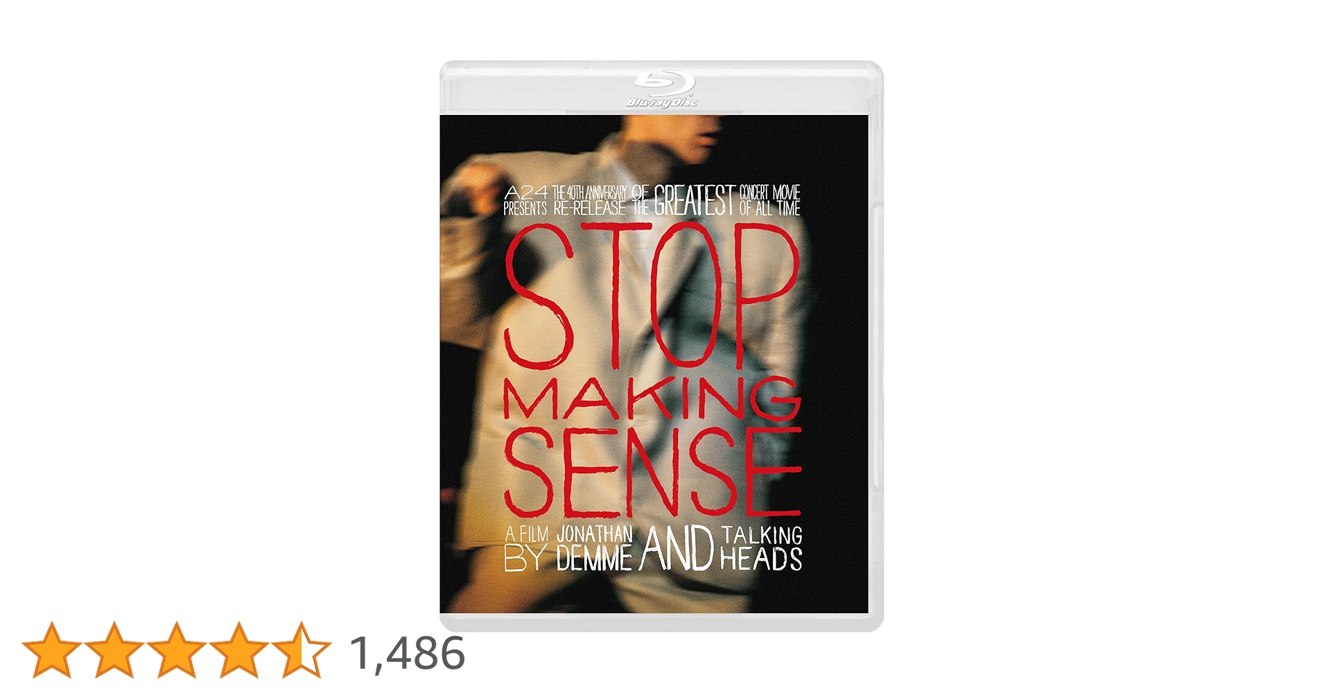 ストップメイキングセンスSTOPMAKINGSENSE USオリジナルポスター A24による『ストップ・メイキング・センス 4Kレストア』、公開