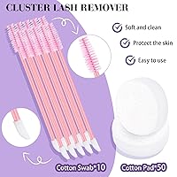 Vista 4 de Removedor de pestañas para pestañas en racimo Removedor de pestañas en racimo 100ML Removedor de pegamento de pestañas en racimo Removedor