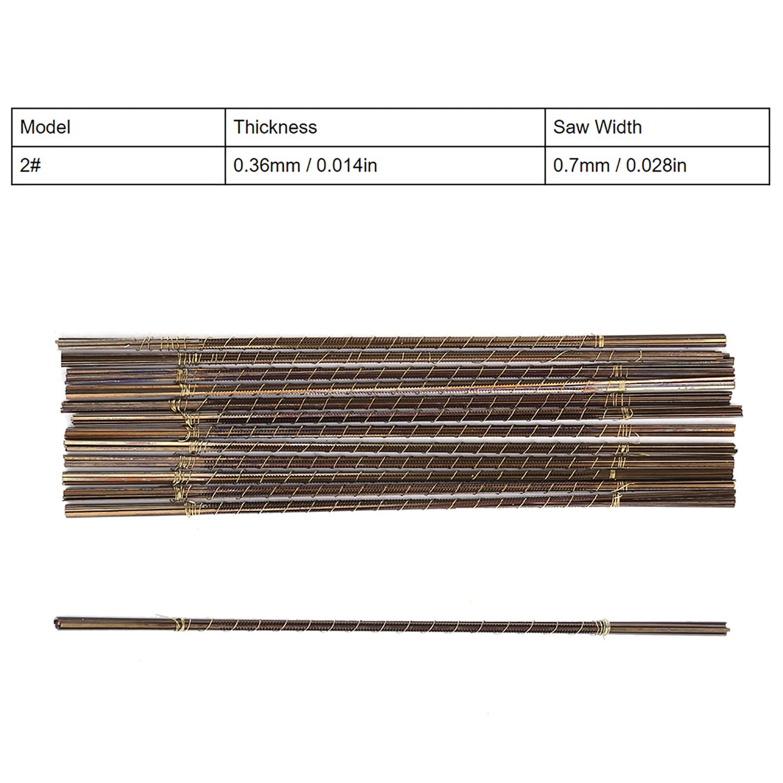 144pcs High Toughness Jewelry Saw Cutting Blades, Essential Tools for Woodworking and Jewelry Making, Made of High Carbon Steel, Labor Saving and High Efficiency (0#) (1#) (2#)