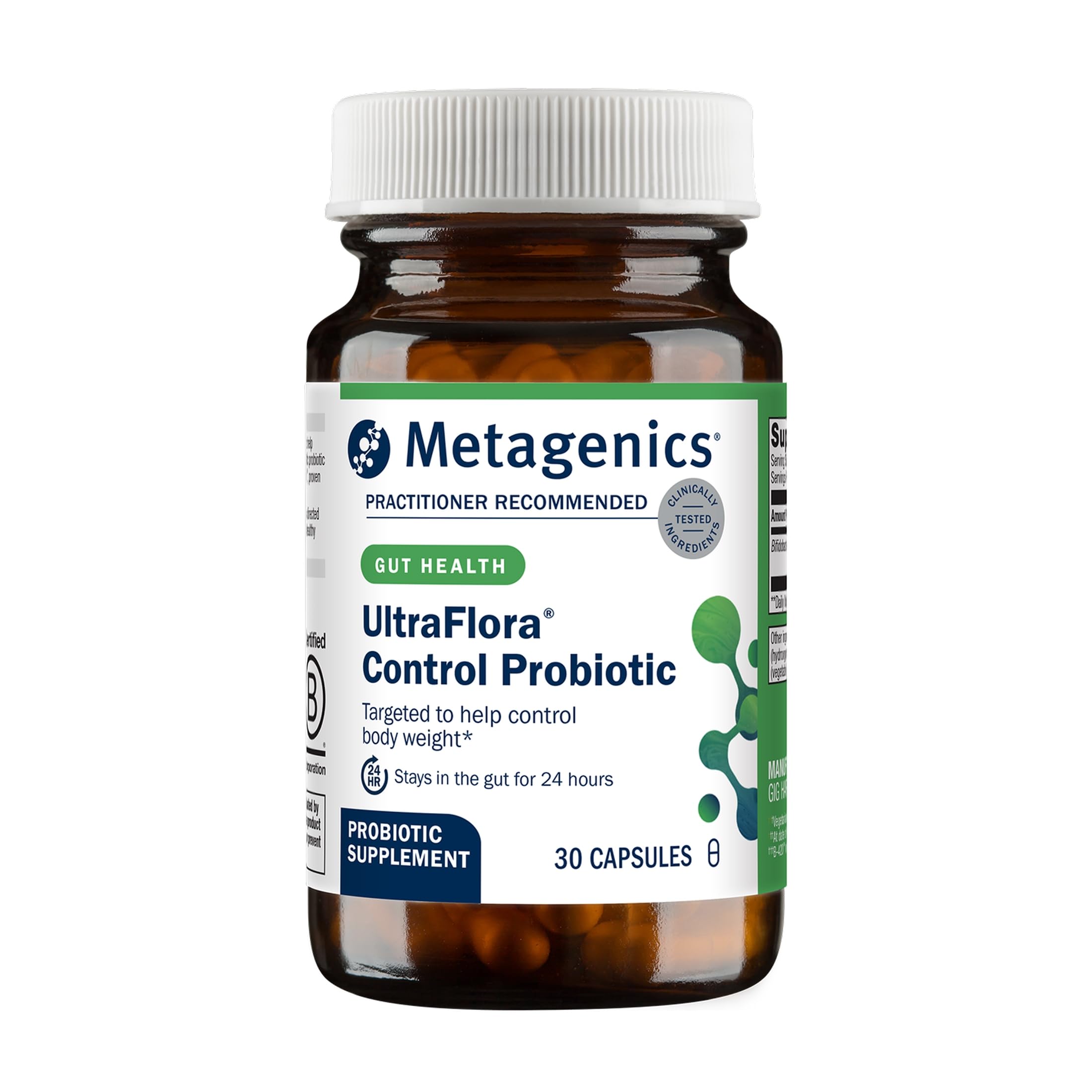 Metagenics UltraFlora Control Probiotic Supplement, 30 Servings
