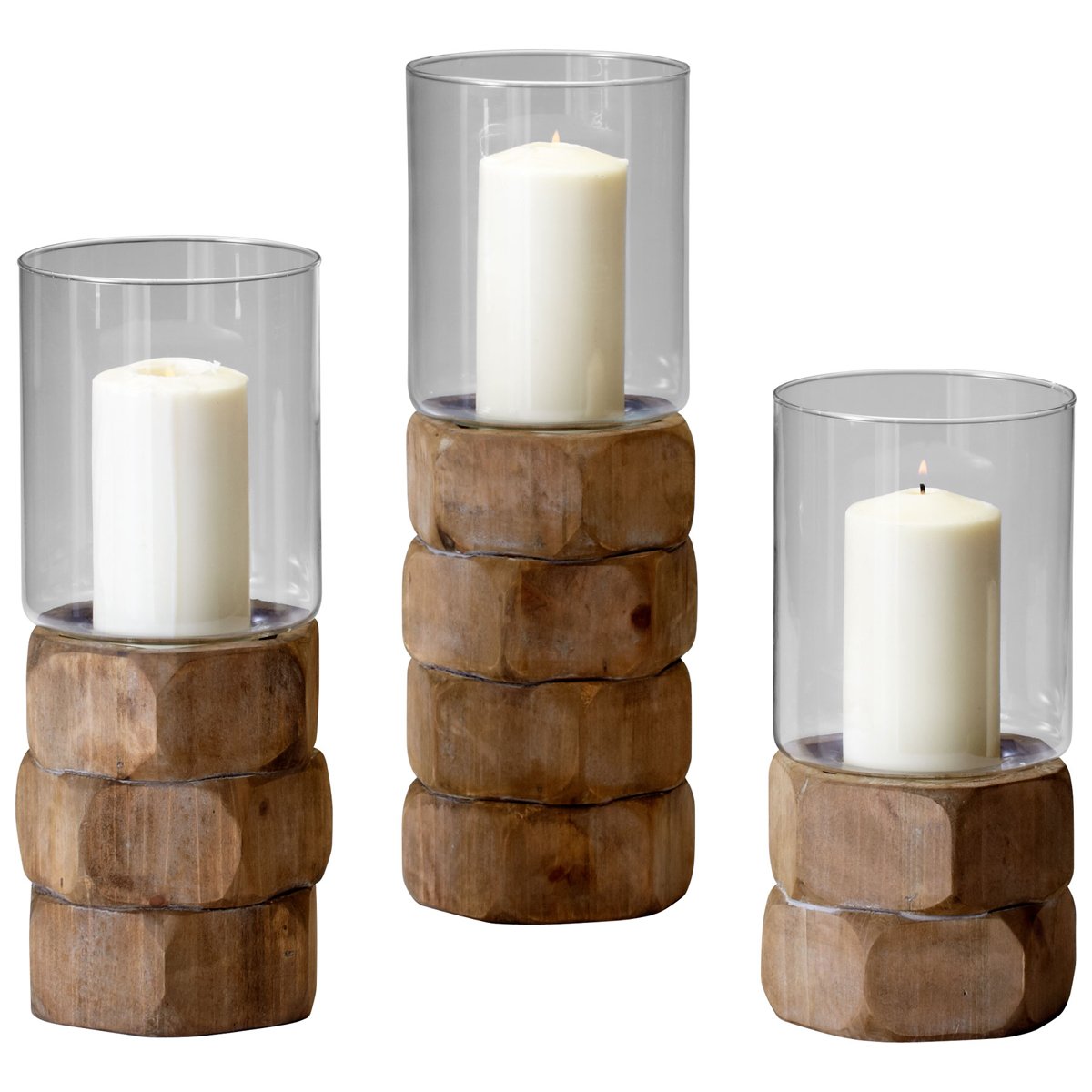 Medium Hex Nut - Candleholder - 5.5 Inches Wide by 14 Inches High
