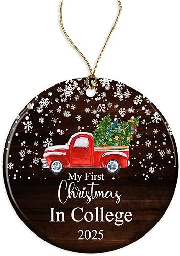 Adorno de Navidad para estudiantes universitarios de graduación 2023, adorno de Navidad para automóvil, adorno de Navidad para primer año de