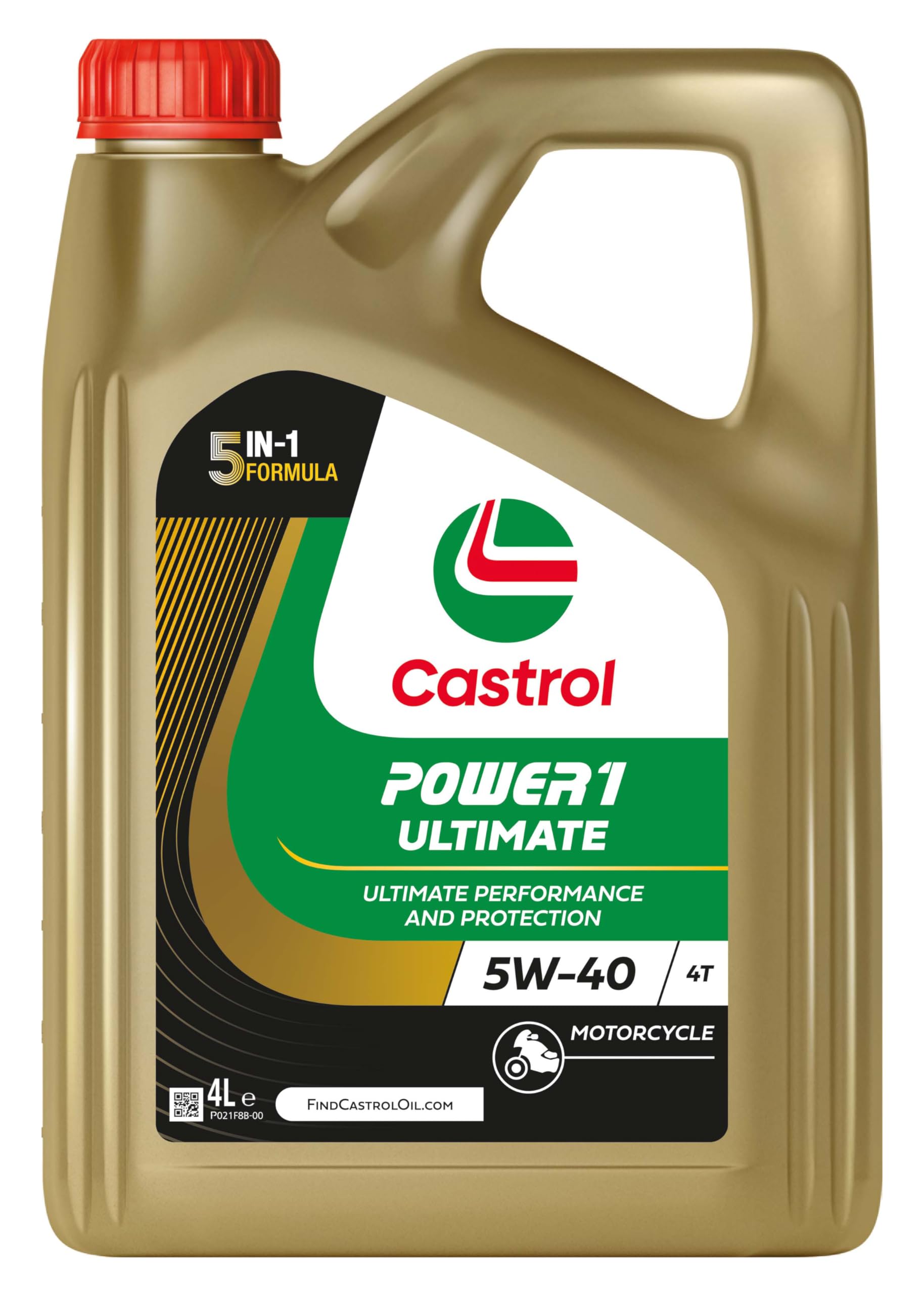 Castrol POWER1 Ultimate 4T 5W-40 Aceite de Moto 1L - 4