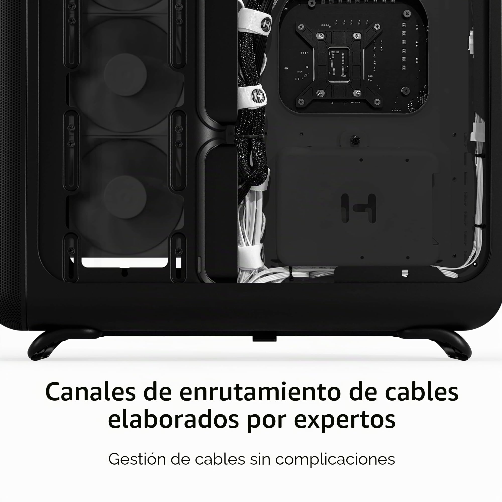 Hyte X50 Air Modern Performance ATX - Carcasa para Juegos de PC de Media Torre, Color Negro