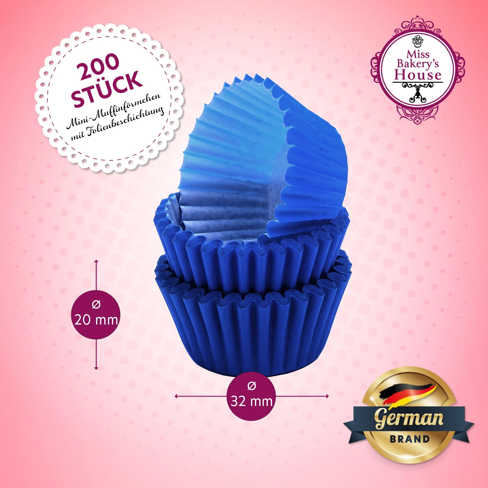 Papier Cuisson Miss Bakery's Houseu00ae Mini Moules U00e0 Muffins