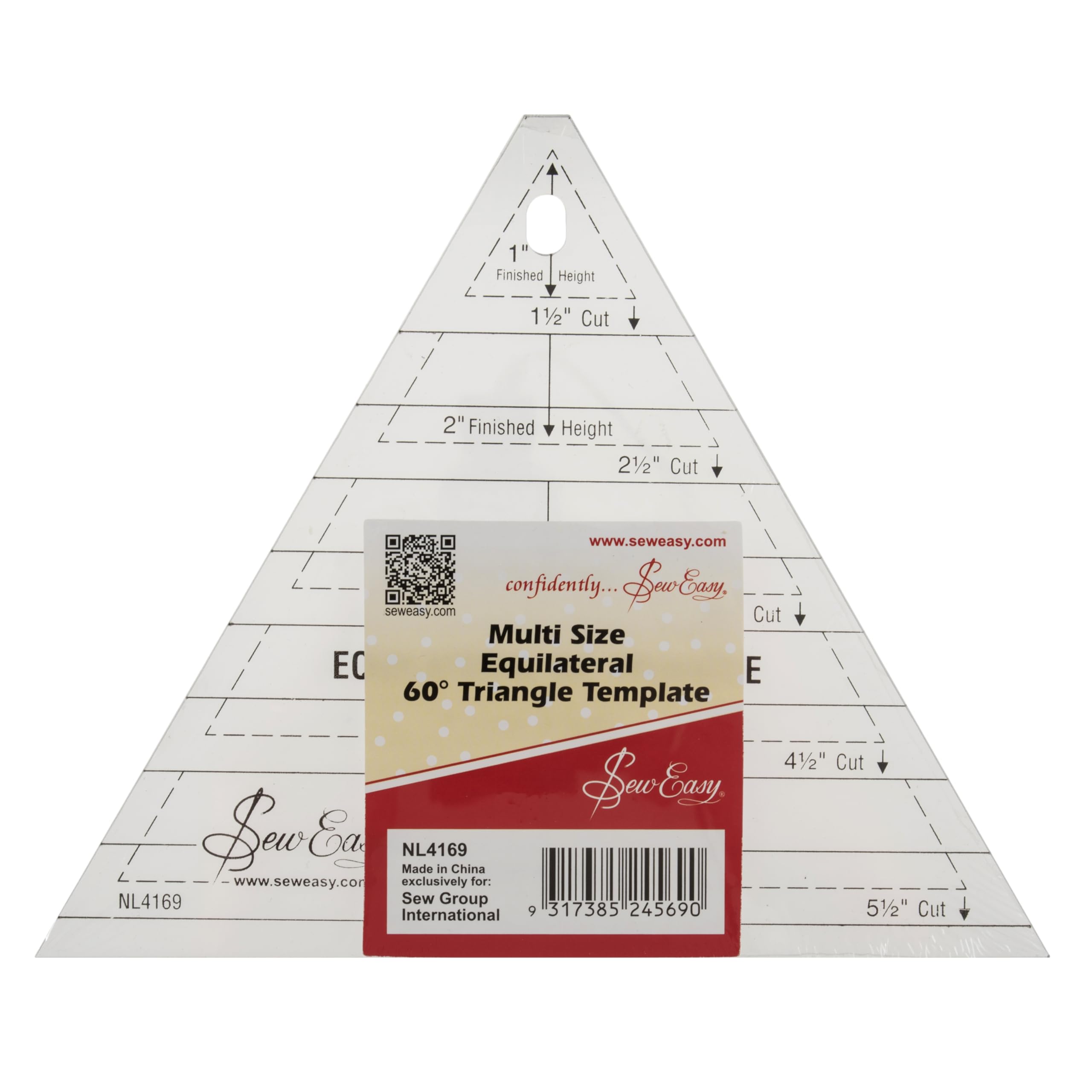 B&Q -  Quilt Triangle RulerTemplate: Quilting: TriangleSew Easy