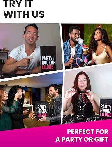 Miniatura 7 de LilOne - Juego de 2 mangueras para cachimba  LilOne 12 pulgadas Pink Mini Hookah Combo Kit Shisha Hookah Set con papel de aluminio preperforado