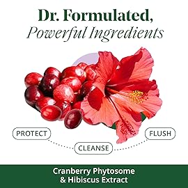 Semaine Urinary Tract Cleanse & Protect - 30 ct, Bladder Support Supplement for Women, Flushes Urinary Tract. Combines Cranberry Proanthocyanidins with Hibiscus.