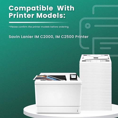 Miniatura 2 de GREENBOX IM C2500 C2000 - Cartucho de tóner compatible con Ricoh IM C2500H 842307 842310 842309 842308 compatible con impresoras Lanier Savin IM