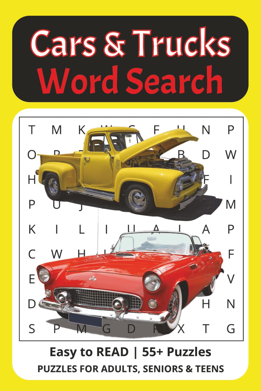 Cars and Trucks Word Search: Word Searches with Easy to Read Words about Automobiles, Vehicles, Transportation and More