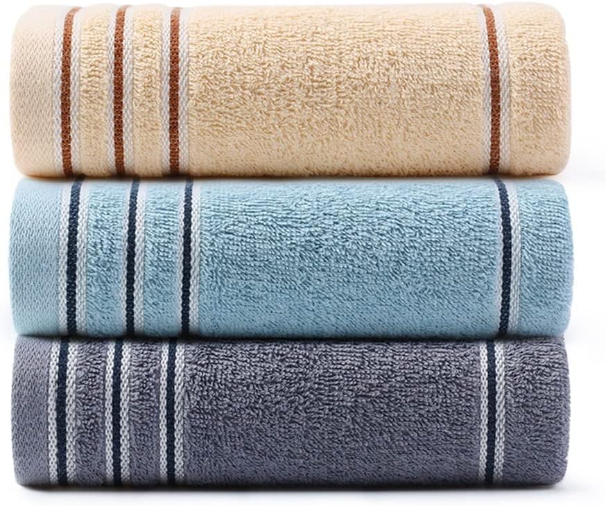 Towel wash Your face Household Cotton Men and Women Adults Bath Soft Water Absorption Lovers Big Towel(C 3PS)