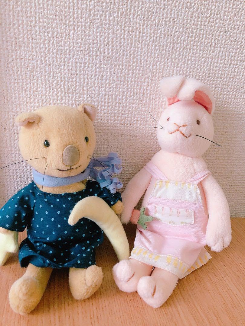 Amazon.co.jp: サラミッダ 月と星 ねこ うさぎ ぬいぐるみセット