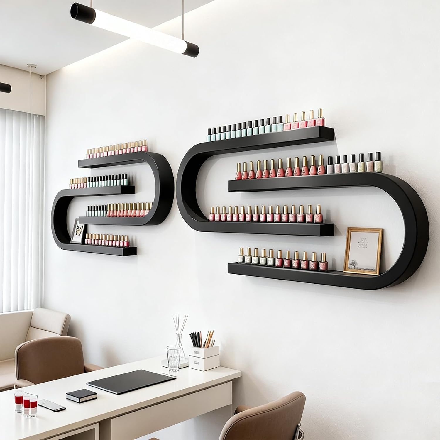 U-Shaped Wall Shelf for Essential Oils and Perfume–Multifunctional Hanging
