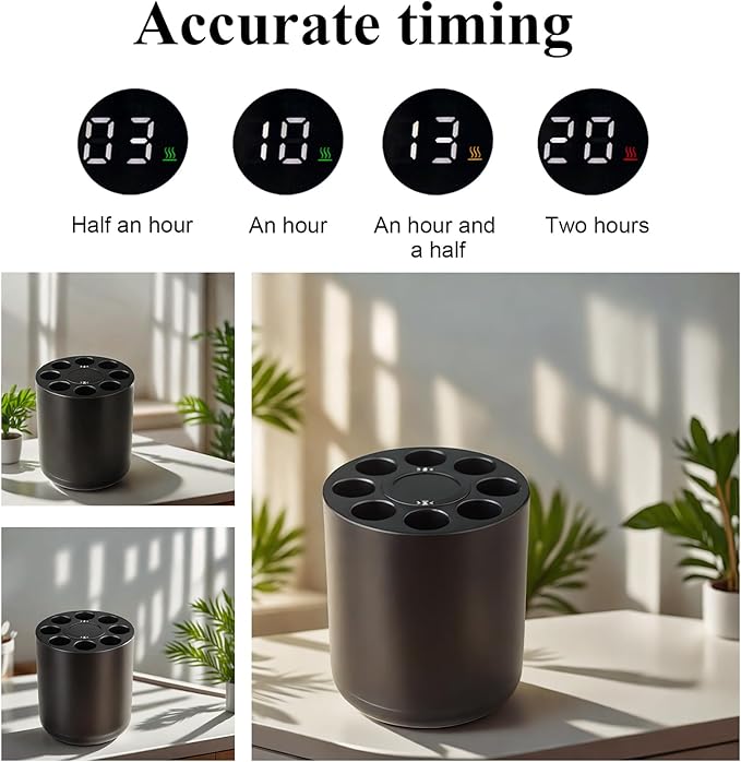 Calefactor Eléctrico Convector con Termostato Ajustable 40-70°C y Temporizador miniatura 3