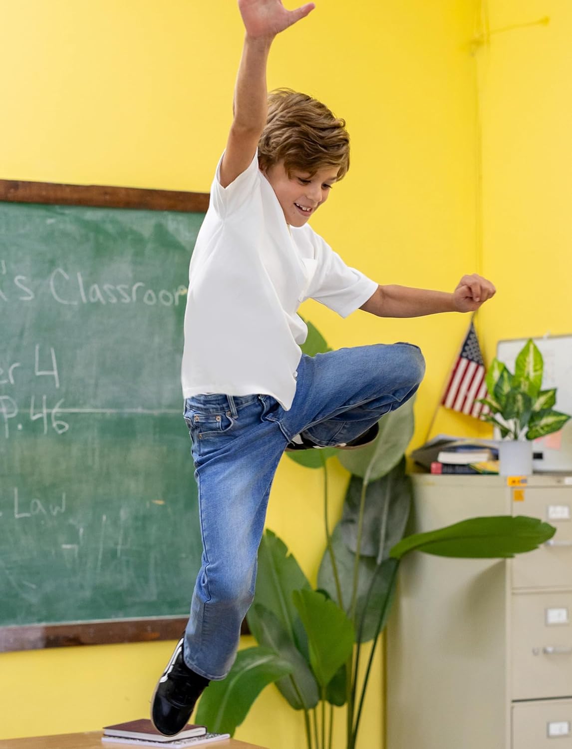 PATPAT Boys Bootcut Jeans Size 4-14 Years Classic Straight Leg Jeans with 5 Pockets - Image 6