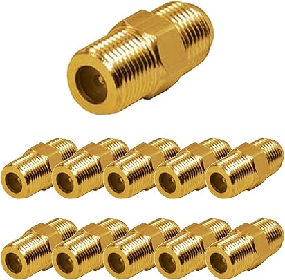 Faconet Sat Koax connettore maschio doppio femmina femmina femmina placcato oro pezzi Faconet Sat Koax connettore maschio doppio femmina femmina femmina placcato oro pezzi