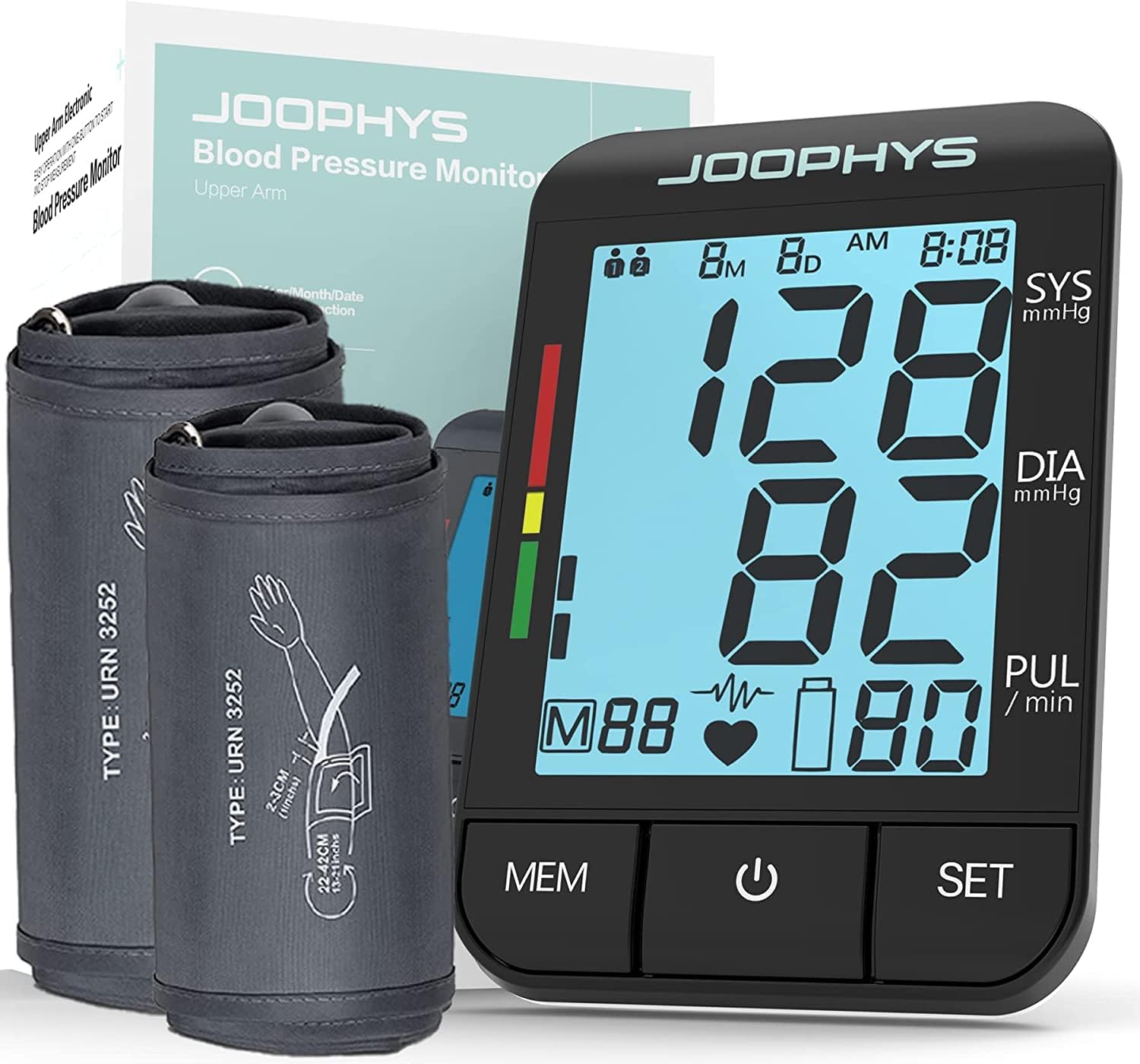 JOOPHYS Blood Pressure Monitor Upper Arm, 917'' & 1321
