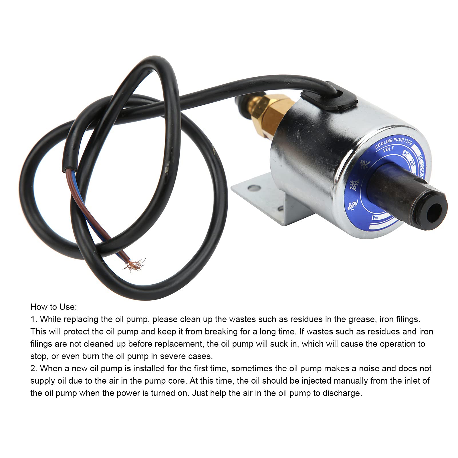 Pompa Olio Elettromagnetica 400-500cc/min AC220V - Per Fresatrici, Torni E Rettificatrici - Foto 4