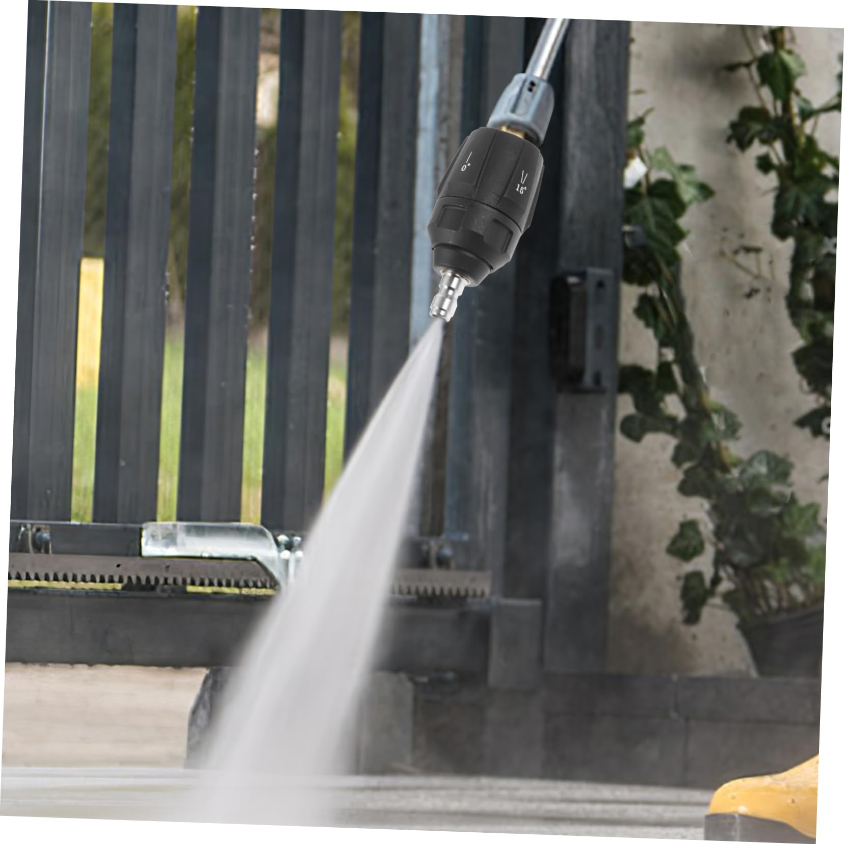 POPETPOP 3 Piezas Boquilla De Lavado De Alta Presión Drenar Herramienta Sumidero Boquilla De Lavado Giratoria Piezas De Lavadora a Presión Rápido Boquillas Accesorios Agua Black El Plastico